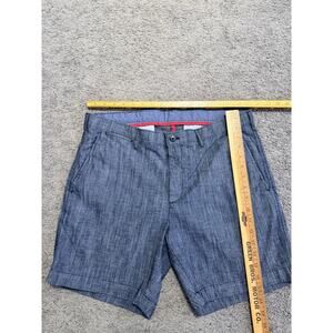 Cremieux Men's Shorts 35 Navy Blue, Linen Cotton, Preppy NWT Beach Summer Vacay